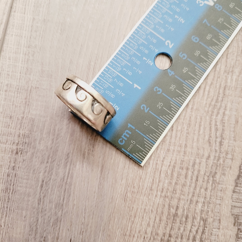 Native Sterling Silver Waves Ring - image 7